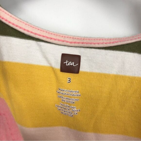 TEA Collection Printed Tie Shoulder Dress Size 3 - Picture 4 of 8